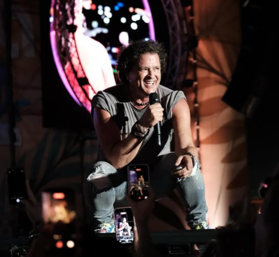 Carlos Vives cantó en Aruba el pasado fin de semana y envió un mensaje por la preservación del vallenato. Foto: Instagram Carlos Vives.