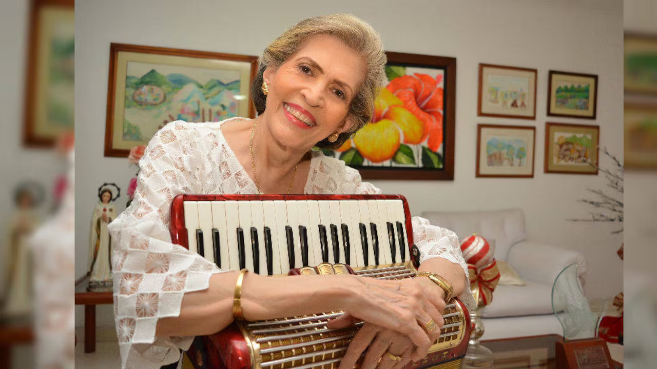 Rita Fernández Padilla, la 'Juglaresa' del folclor vallenato. FOTO: REDES SOCIALES.