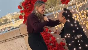 Chiche Maestre sorprende con especial propuesta de matrimonio en Paris
