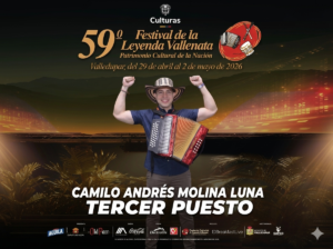 Camilo Molina llevó el acordeón de Córdoba al podio del Festival Vallenato 2026