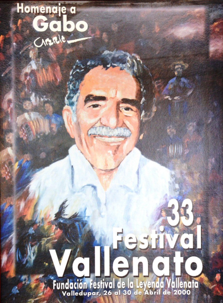 Retrato homenaje a Gabriel García Márquez en el Parque de la Leyenda Vallenata, 2000.