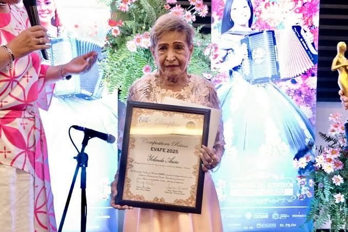 Yolanda Ariño, compositora y gestora cultural vallenata fallecida en Valledupar.