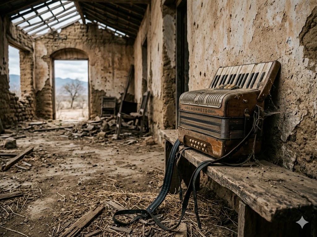 Imagen que representa metafóricamente el olvido del vallenato tradicional frente a la comercialización de festivales como el de la Leyenda Vallenata.